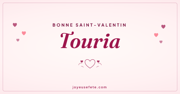 Image « Bonne Saint-Valentin Touria » au format large
