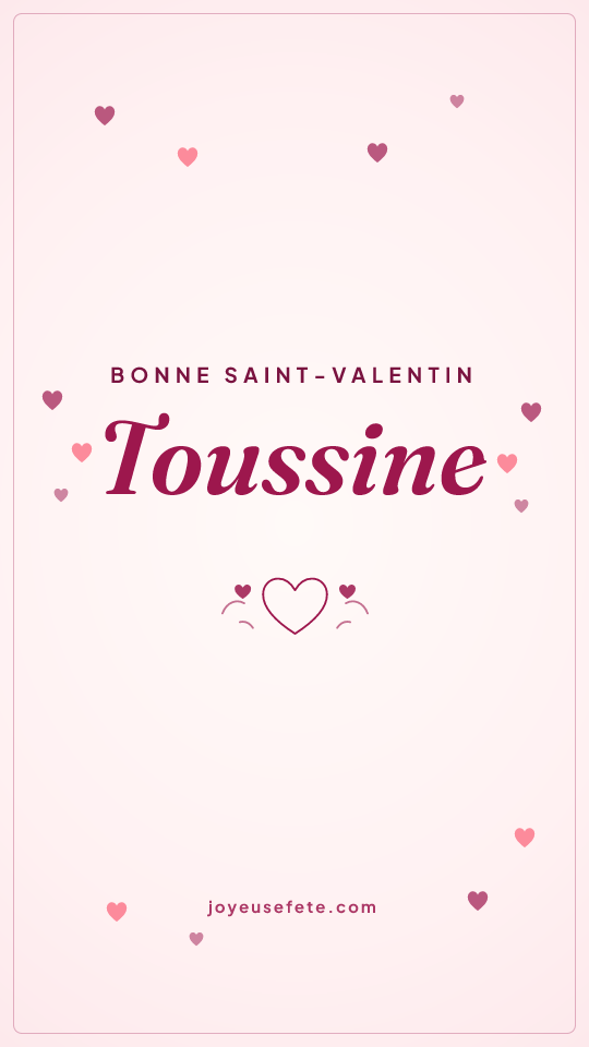 Image « Bonne Saint-Valentin Toussine » au format story