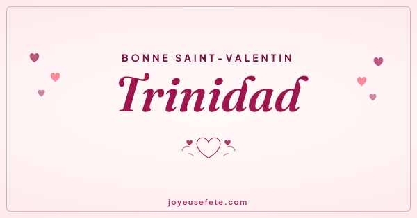 Image « Bonne Saint-Valentin Trinidad » au format large