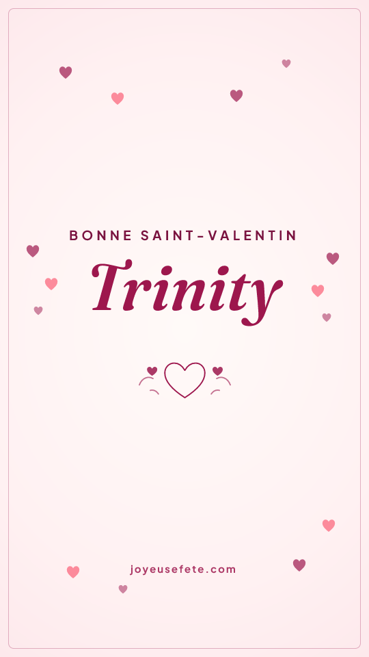 Image « Bonne Saint-Valentin Trinity » au format story