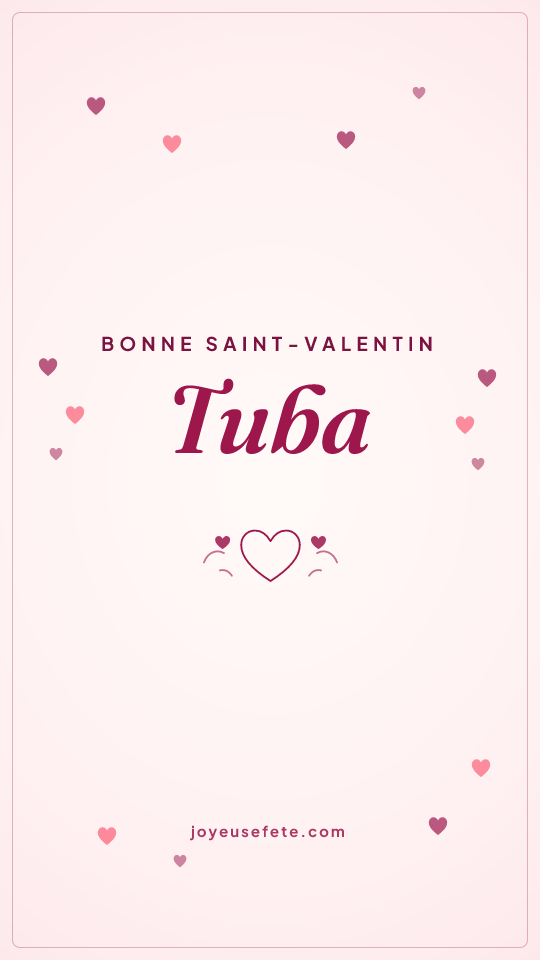 Image « Bonne Saint-Valentin Tuba » au format story