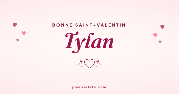 Image « Bonne Saint-Valentin Tylan » au format large
