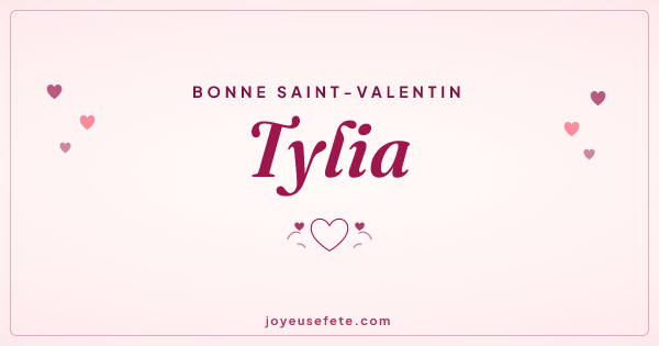 Image « Bonne Saint-Valentin Tylia » au format large