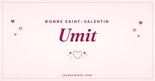 Image « Bonne Saint-Valentin Umit » au format large