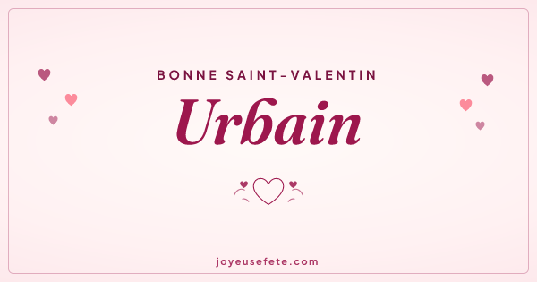 Image « Bonne Saint-Valentin Urbain » au format large