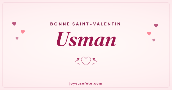Image « Bonne Saint-Valentin Usman » au format large