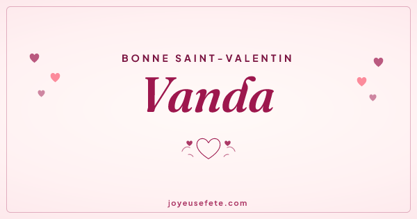 Image « Bonne Saint-Valentin Vanda » au format large