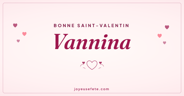 Image « Bonne Saint-Valentin Vannina » au format large