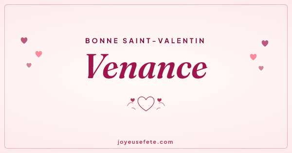 Image « Bonne Saint-Valentin Venance » au format large