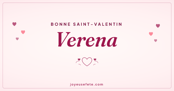Image « Bonne Saint-Valentin Verena » au format large