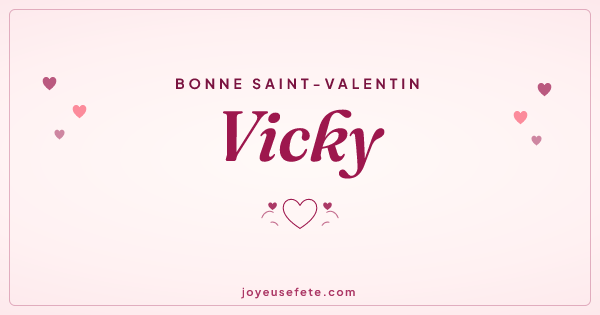 Image « Bonne Saint-Valentin Vicky » au format large