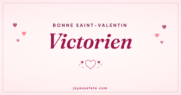 Image « Bonne Saint-Valentin Victorien » au format large