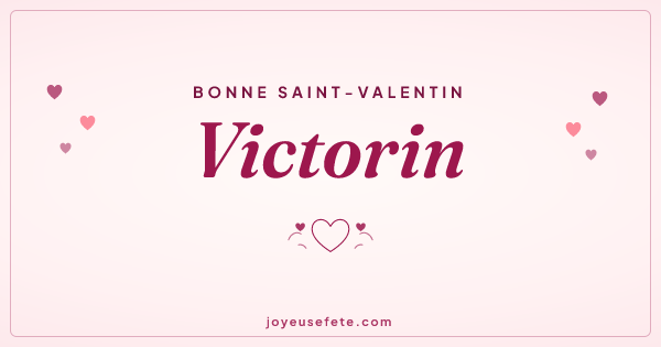 Image « Bonne Saint-Valentin Victorin » au format large