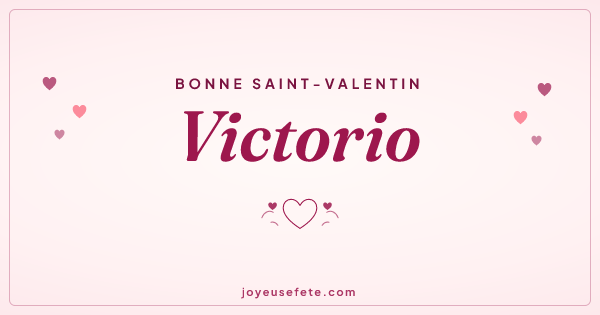 Image « Bonne Saint-Valentin Victorio » au format large