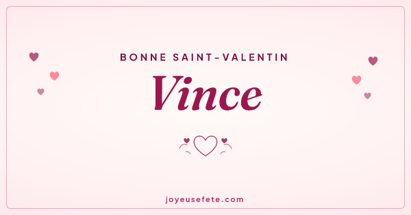 Image « Bonne Saint-Valentin Vince » au format large