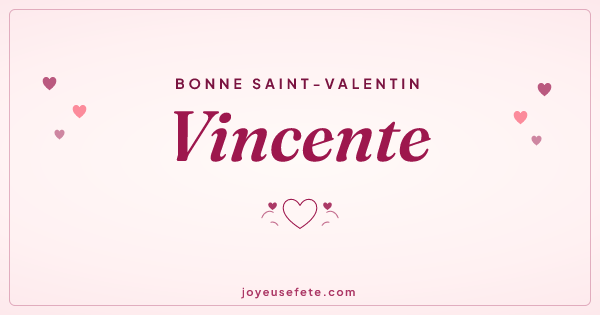 Image « Bonne Saint-Valentin Vincente » au format large