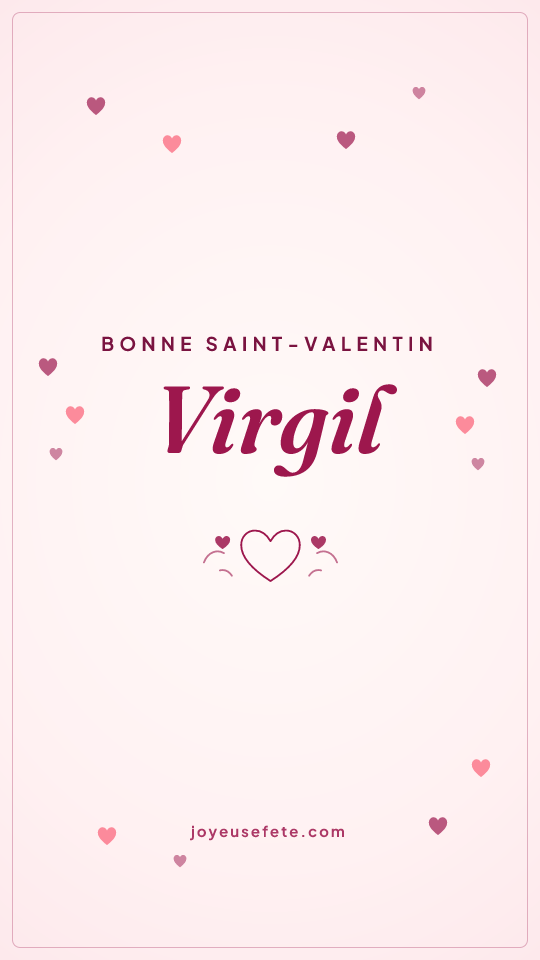Image « Bonne Saint-Valentin Virgil » au format story