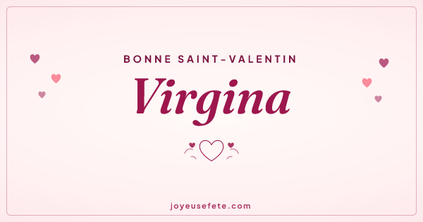 Image « Bonne Saint-Valentin Virgina » au format large