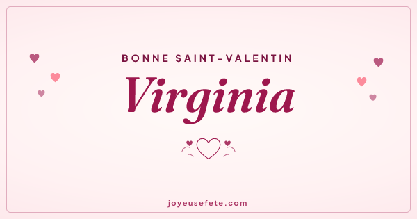Image « Bonne Saint-Valentin Virginia » au format large