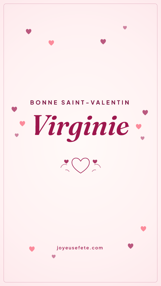Image « Bonne Saint-Valentin Virginie » au format story