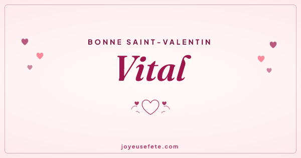 Image « Bonne Saint-Valentin Vital » au format large