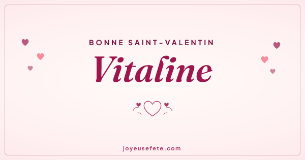 Image « Bonne Saint-Valentin Vitaline » au format large