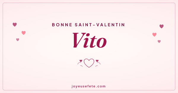 Image « Bonne Saint-Valentin Vito » au format large