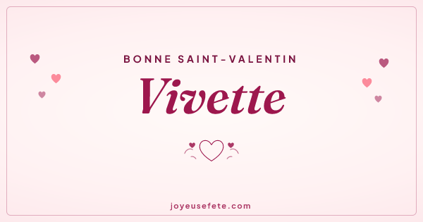 Image « Bonne Saint-Valentin Vivette » au format large