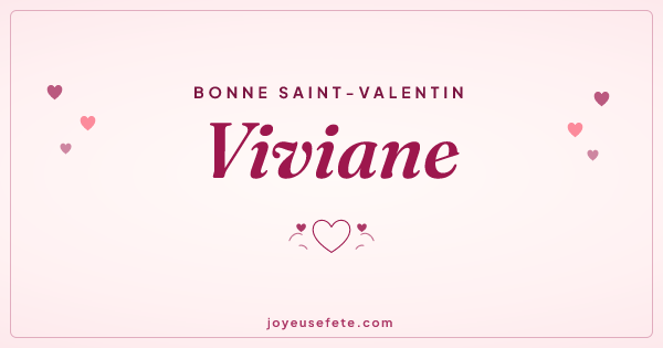 Image « Bonne Saint-Valentin Viviane » au format large
