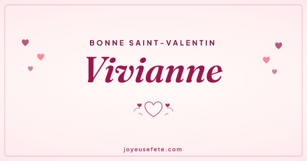 Image « Bonne Saint-Valentin Vivianne » au format large