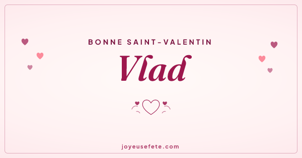Image « Bonne Saint-Valentin Vlad » au format large