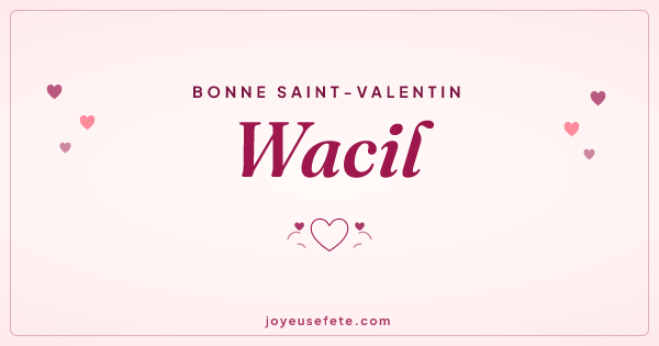 Image « Bonne Saint-Valentin Wacil » au format large
