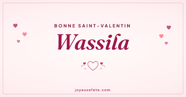 Image « Bonne Saint-Valentin Wassila » au format large