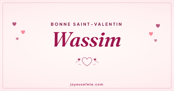 Image « Bonne Saint-Valentin Wassim » au format large