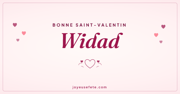 Image « Bonne Saint-Valentin Widad » au format large