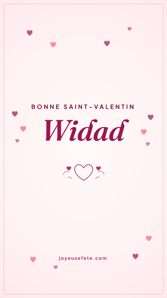 Image « Bonne Saint-Valentin Widad » au format story