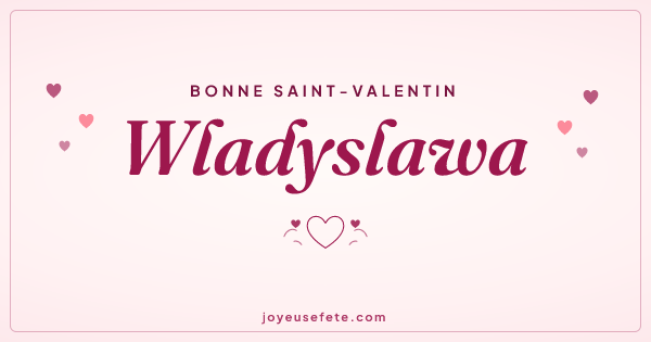 Image « Bonne Saint-Valentin Wladyslawa » au format large