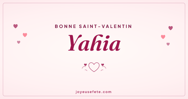 Image « Bonne Saint-Valentin Yahia » au format large