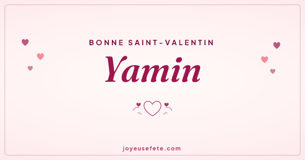 Image « Bonne Saint-Valentin Yamin » au format large
