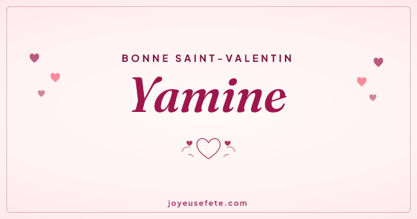 Image « Bonne Saint-Valentin Yamine » au format large