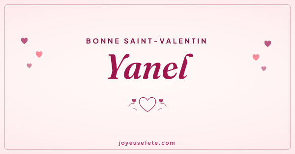 Image « Bonne Saint-Valentin Yanel » au format large