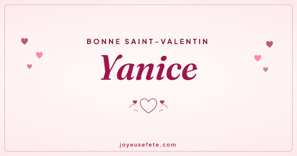 Image « Bonne Saint-Valentin Yanice » au format large