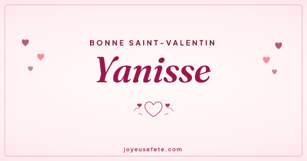Image « Bonne Saint-Valentin Yanisse » au format large