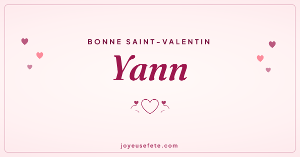 Image « Bonne Saint-Valentin Yann » au format large