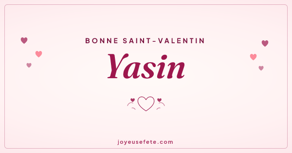 Image « Bonne Saint-Valentin Yasin » au format large