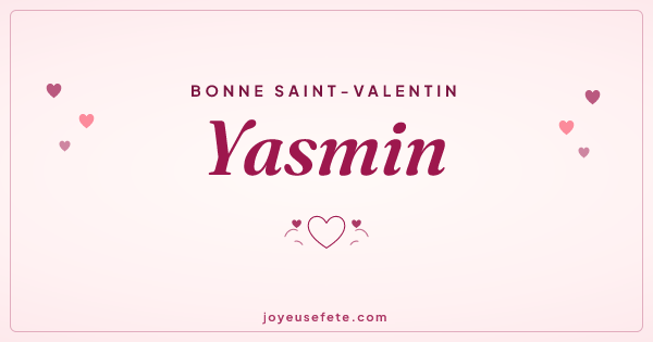 Image « Bonne Saint-Valentin Yasmin » au format large