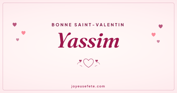Image « Bonne Saint-Valentin Yassim » au format large