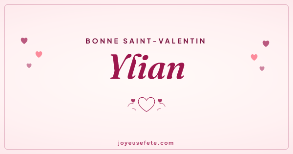Image « Bonne Saint-Valentin Ylian » au format large