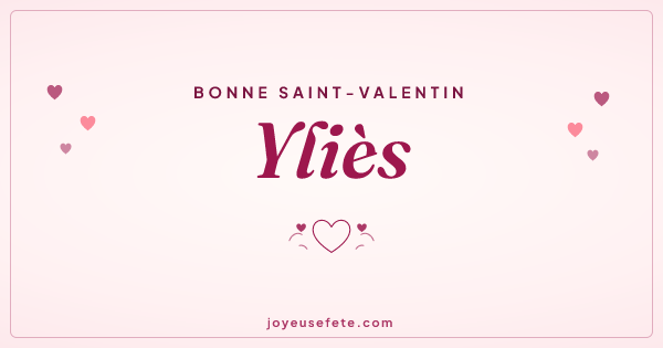 Image « Bonne Saint-Valentin Yliès » au format large