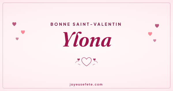 Image « Bonne Saint-Valentin Ylona » au format large